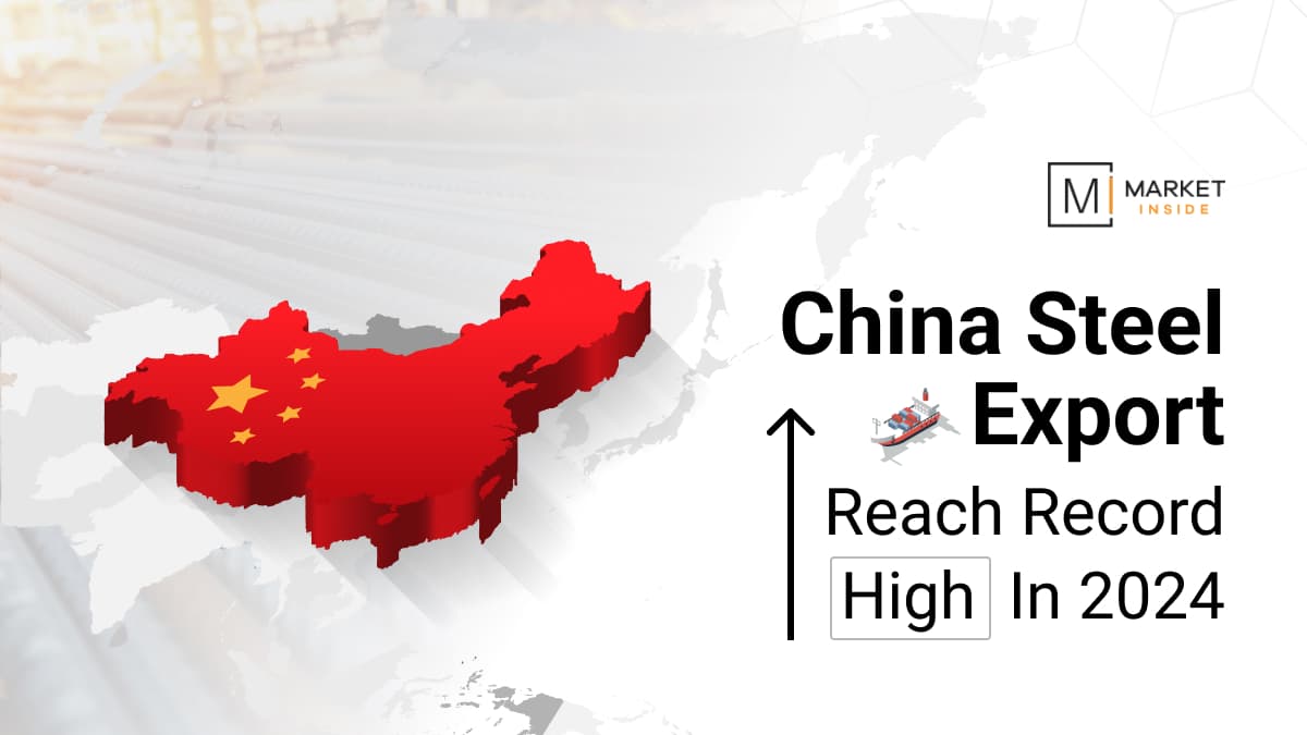 Analyzes the increase in China's steel exports and its impact on the global market.